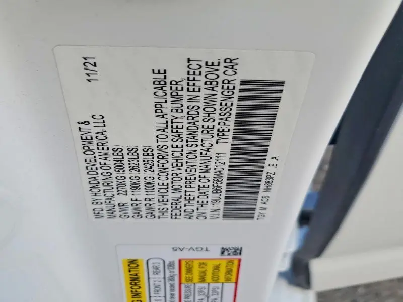 2021 ACURA TLX TECH A  