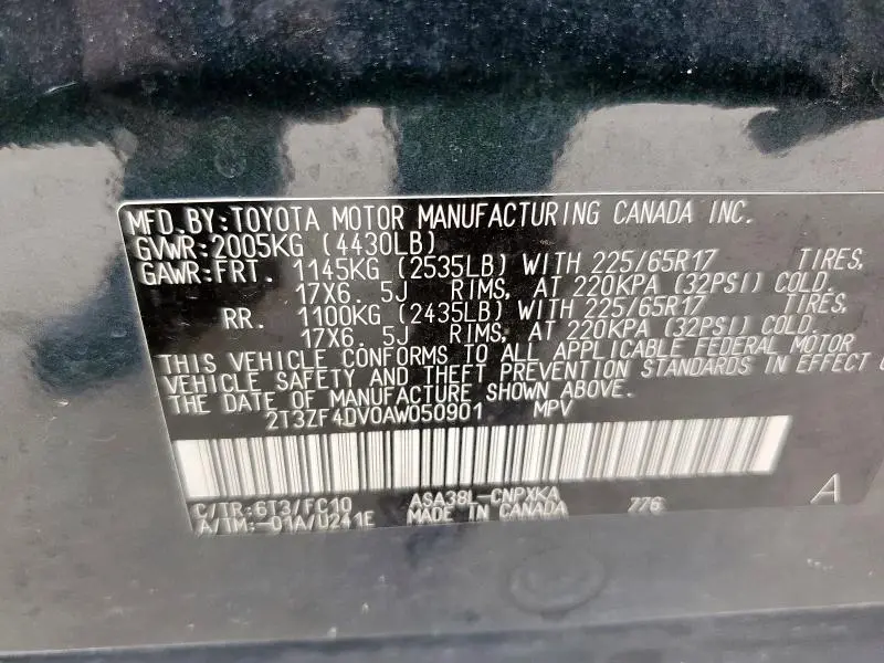 2010 TOYOTA RAV4 