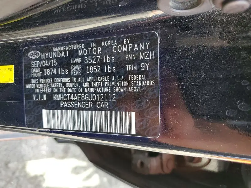 2016 HYUNDAI ACCENT SE  