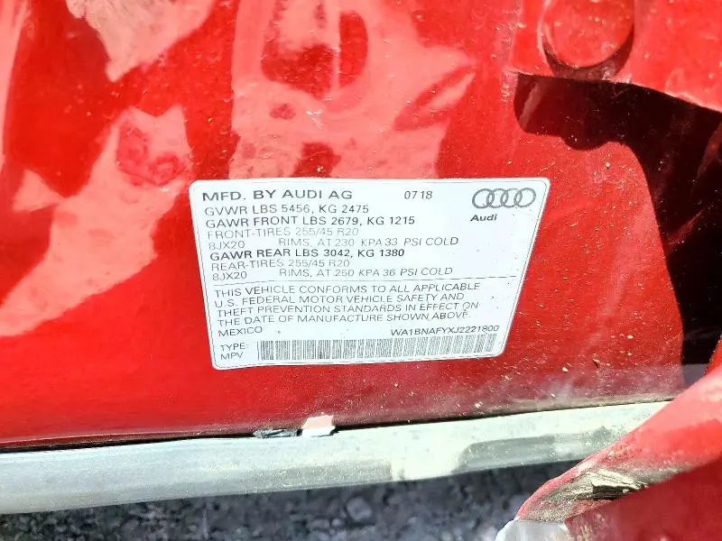 2018 AUDI Q5 PREMIUM PLUS  