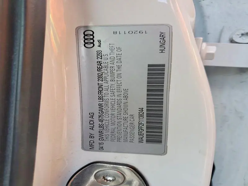 2015 AUDI A3 PREMIUM PLUS  