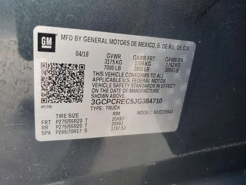 2018 CHEVROLET SILVERADO C1500 LT  