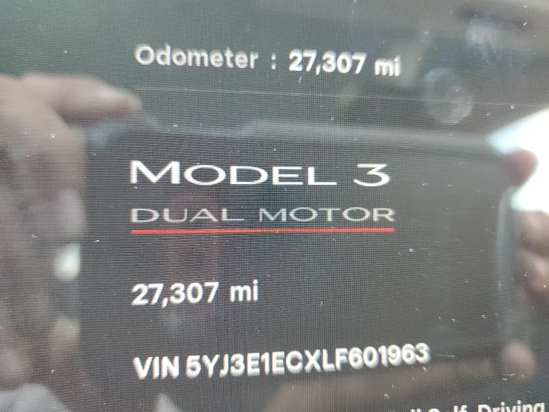2020 TESLA MODEL 3   