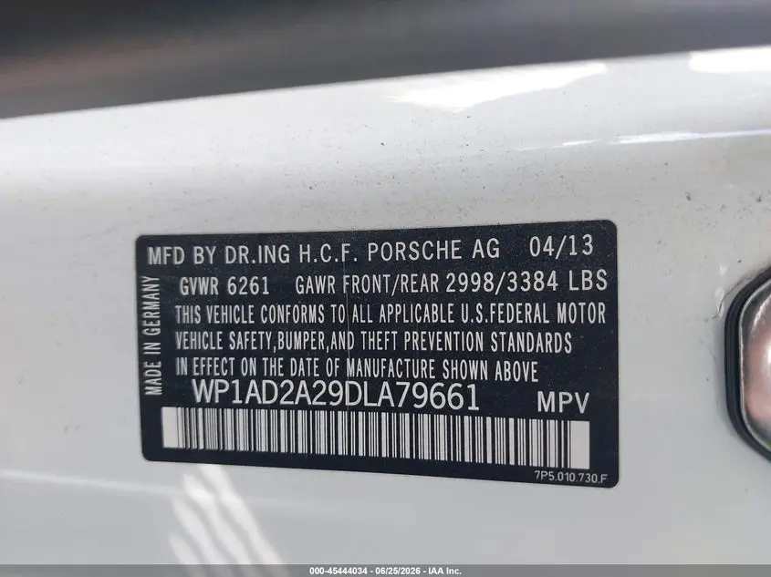 2013 PORSCHE CAYENNE GTS