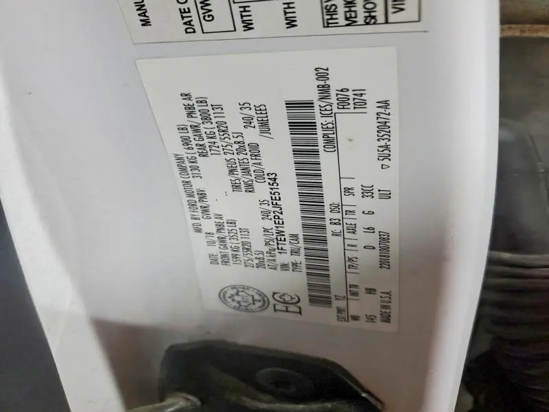 2018 FORD F150 SUPERCREW  