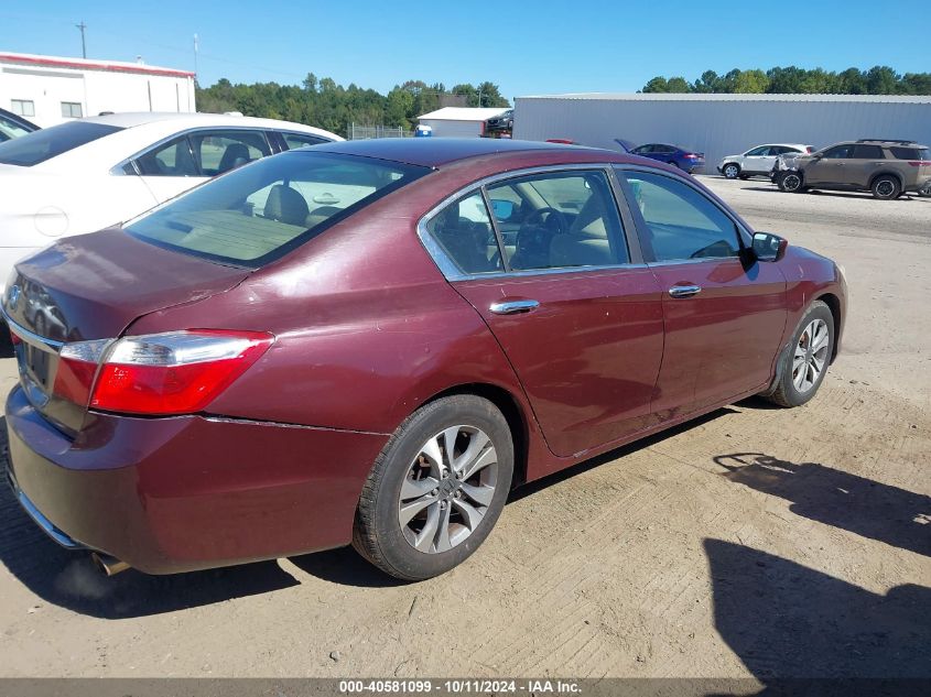 2013 HONDA ACCORD LX