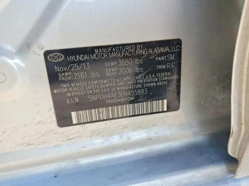 2014 HYUNDAI ELANTRA LIMITED  