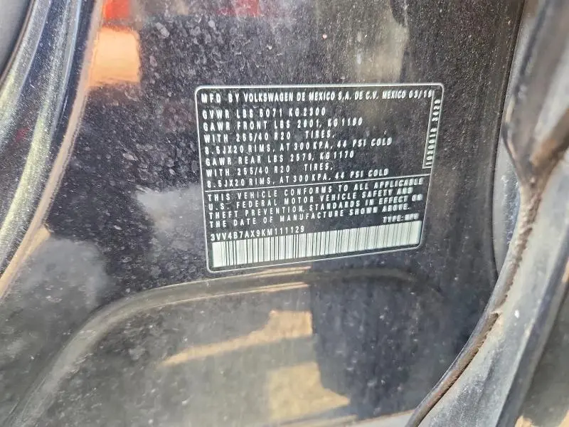 2019 VOLKSWAGEN TIGUAN SEL PREMIUM  