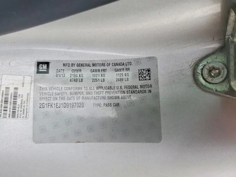 2013 CHEVROLET CAMARO 2SS  