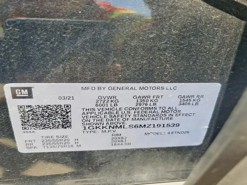 2021 GMC ACADIA SLT  