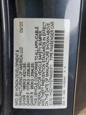 2024 HONDA ACCORD EX  