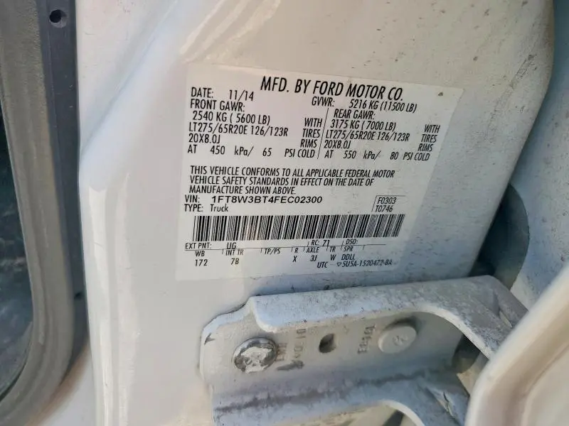 2015 FORD F350 SUPER DUTY  