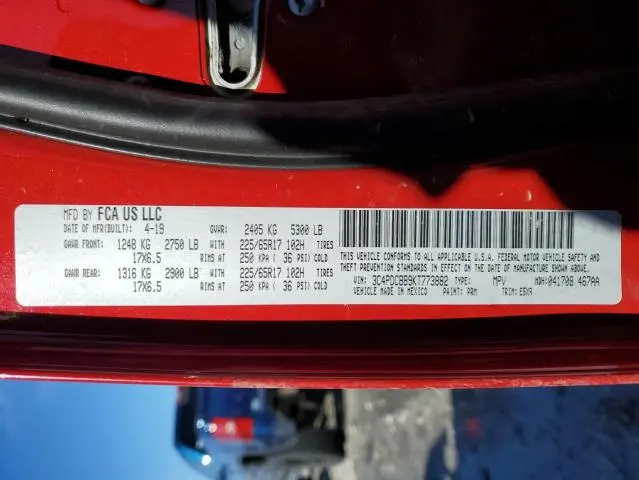 2019 DODGE JOURNEY SE  