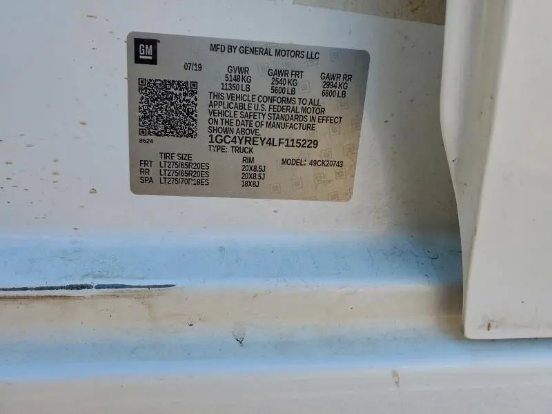 2020 CHEVROLET SILVERADO K2500 HIGH COUNTRY  