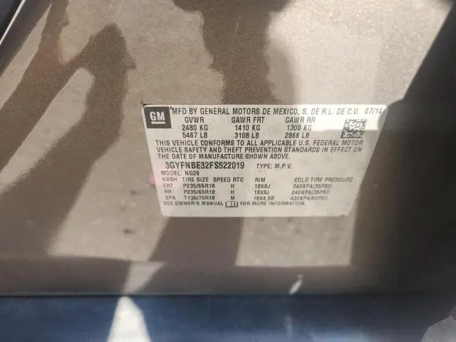 2015 CADILLAC SRX LUXURY COLLECTION  