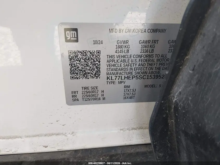 2025 CHEVROLET TRAX FWD LT