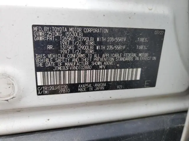 2022 TOYOTA RAV4 PRIME XSE