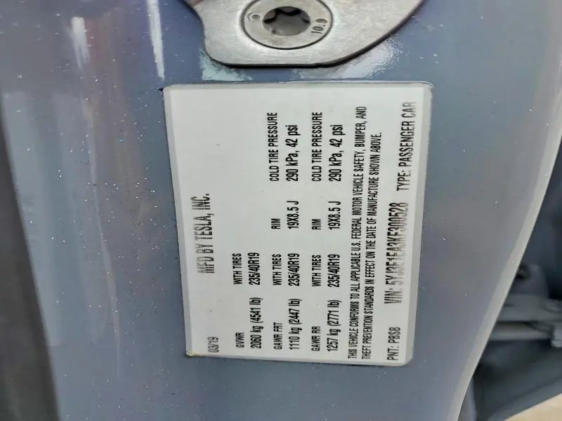 2019 TESLA MODEL 3   