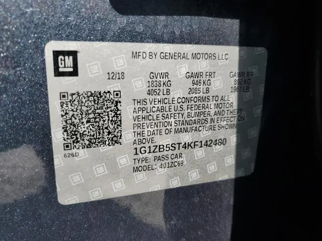 2019 CHEVROLET MALIBU LS  