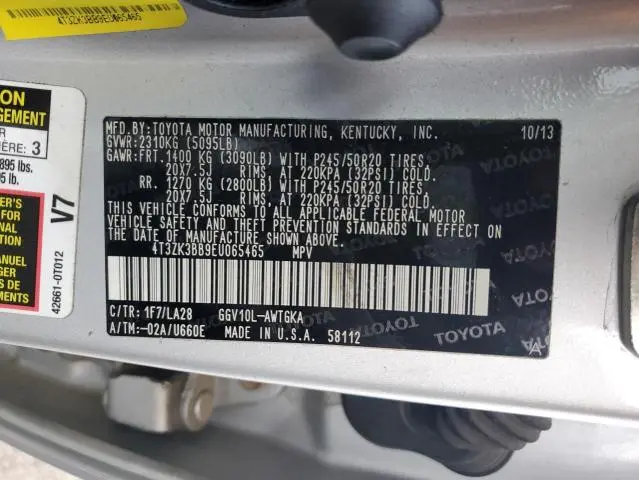 2014 TOYOTA VENZA LE  