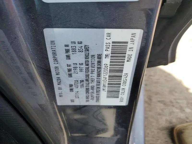 2015 MAZDA 3 TOURING  