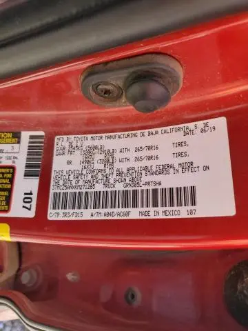 2019 TOYOTA TACOMA DOUBLE CAB  