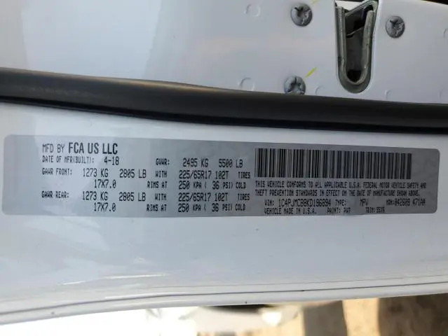 2019 JEEP CHEROKEE LATITUDE  