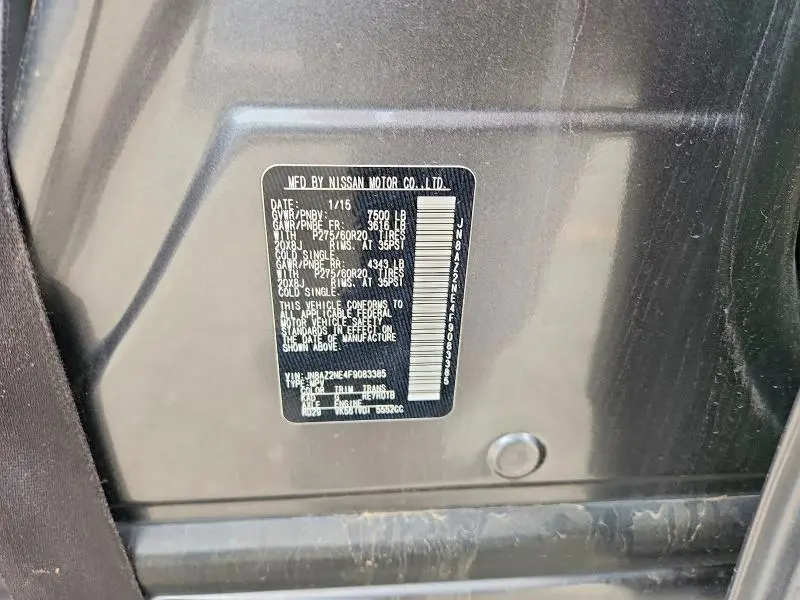 2015 INFINITI QX80 BASE  