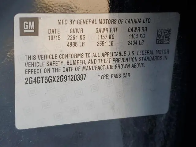 2016 BUICK REGAL PREMIUM  