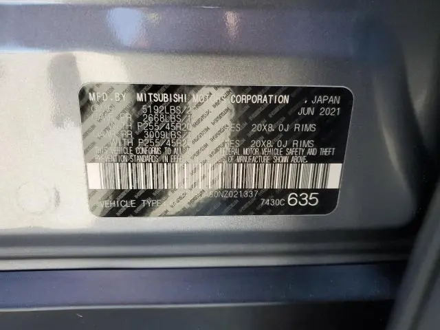 2022 MITSUBISHI OUTLANDER SE  