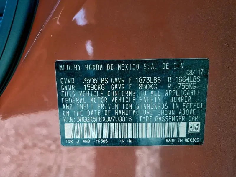 2018 HONDA FIT SPORT  