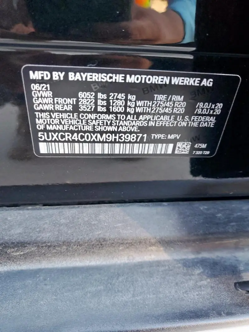 2021 BMW X5 SDRIVE 40I  