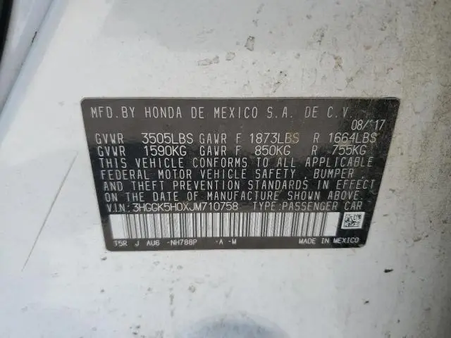 2018 HONDA FIT EX