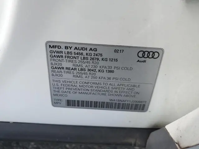 2018 AUDI Q5 PREMIUM PLUS  