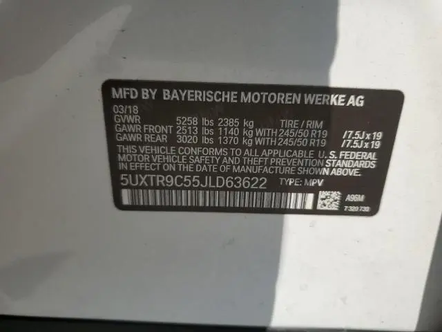 2018 BMW X3 XDRIVE30I  