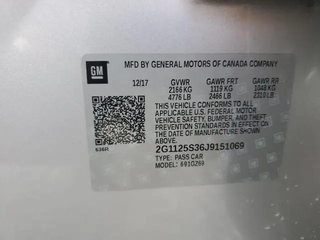 2018 CHEVROLET IMPALA PREMIER  