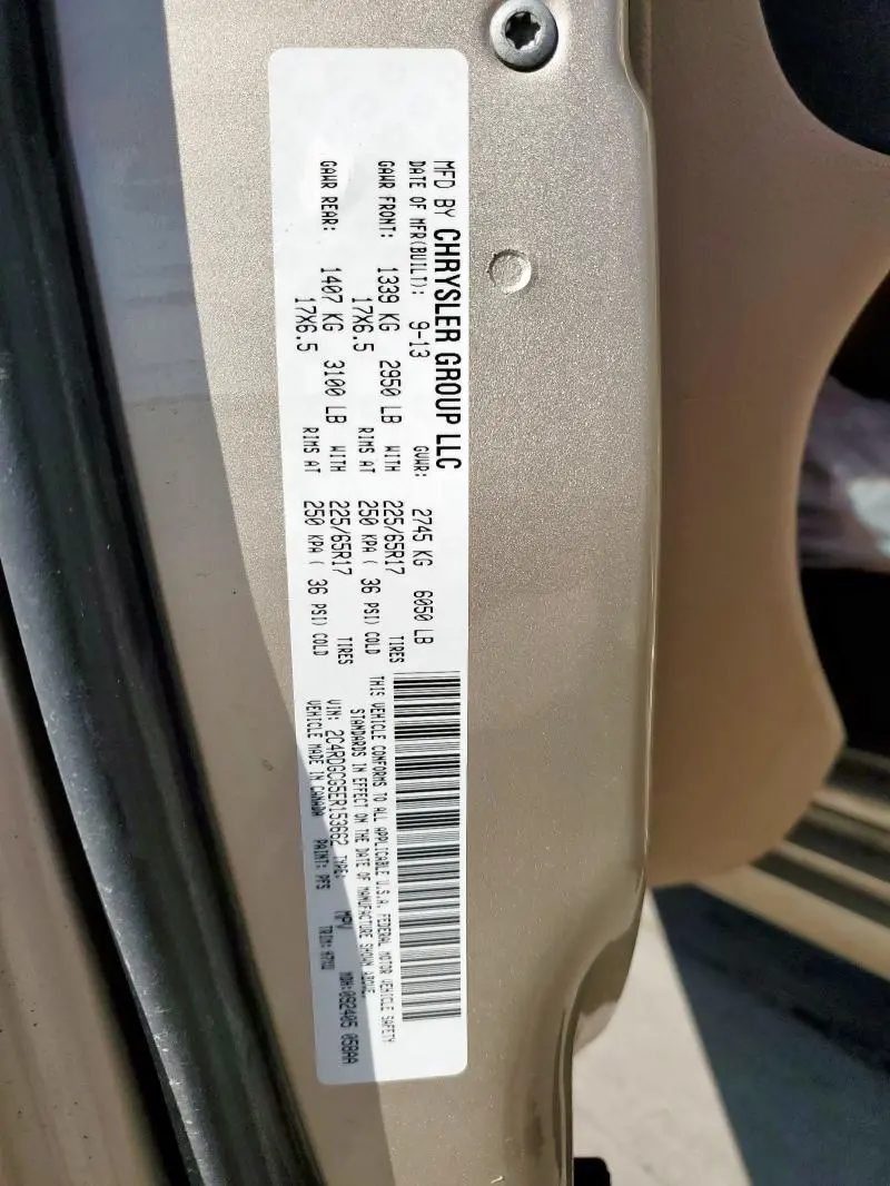 2014 DODGE GRAND CARAVAN SXT  