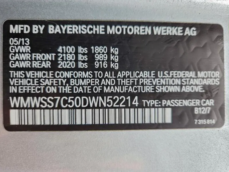 2013 MINI COOPER S PACEMAN  