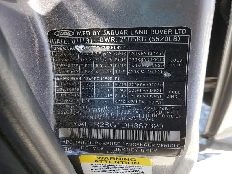 2013 LAND ROVER LR2 HSE  