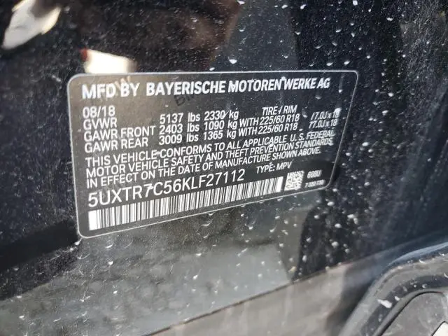 2019 BMW X3 SDRIVE30I  