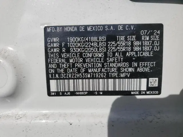2025 HONDA HR-V SPORT  