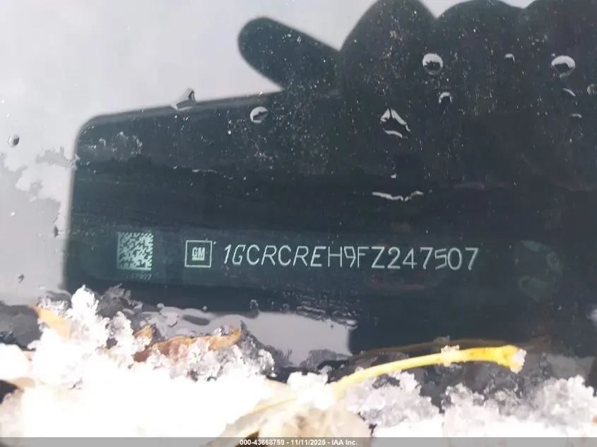 2015 CHEVROLET SILVERADO 1500 1LT