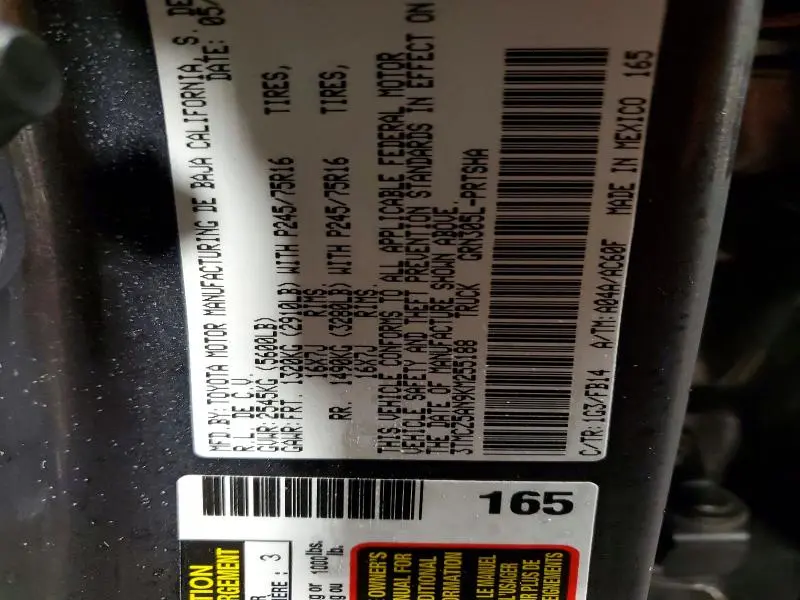 2019 TOYOTA TACOMA SR V6  