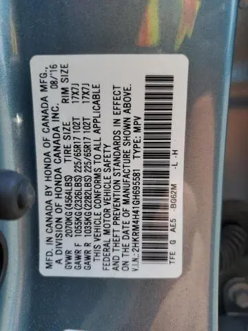 2016 HONDA CR-V SE  