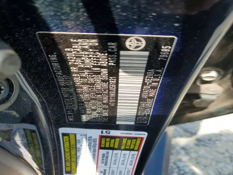 2018 TOYOTA CAMRY LE  