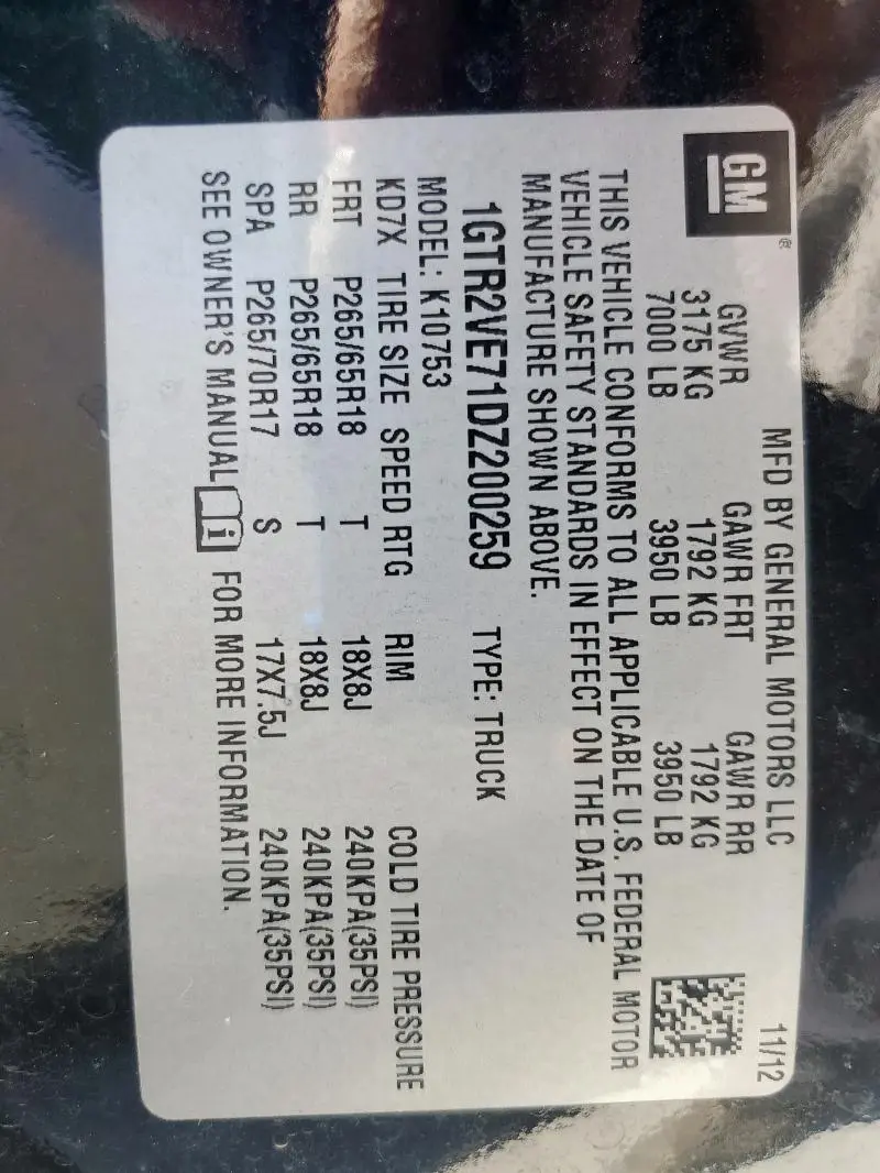 2013 GMC SIERRA K1500 SLE  