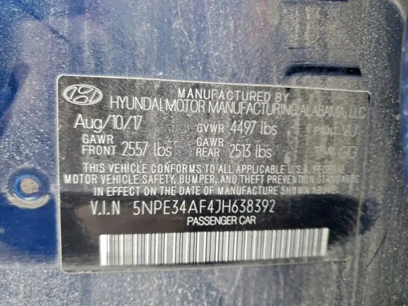 2018 HYUNDAI SONATA SPORT  