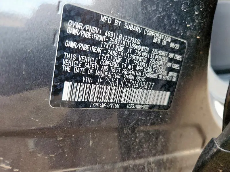 2024 SUBARU FORESTER WILDERNESS  