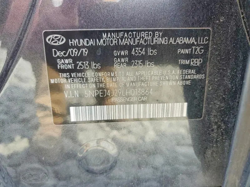 2020 HYUNDAI SONATA SEL PLUS  
