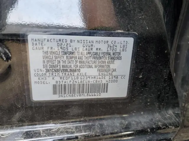 2021 NISSAN VERSA SV  